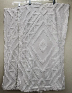 Better Homes & Gardens 2 weiße Kissenbezüge Chenille 100 % Baumwolle King Size - Bild 1 von 14