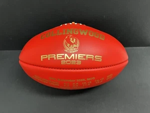 AFL COLLINGWOOD MAGPIES 2023 PREMIERS LEATHER SHERRIN Football - Daicos Hill MCG - Picture 1 of 6