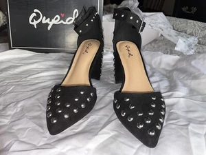 Qupid Ankle Strap Block Heel Size 7 - Picture 1 of 10