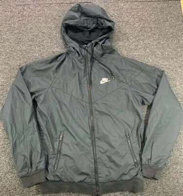 Nike Windrunner Jacket Black Hooded Full Zip Small 727324-010 Windbreaker S - Image 1 of 4