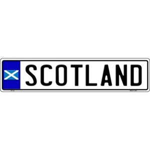 Letrero de matrícula Scotland Metal Europeo 20,5" x 4,5" para coche camión hogar - Imagen 1 de 1