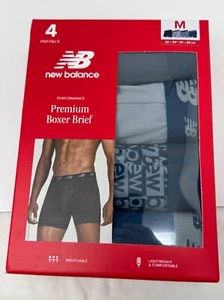 Paquete de 4 calzoncillos boxer premium rendimiento New Balance para hombre M 32-34" - Imagen 1 de 3