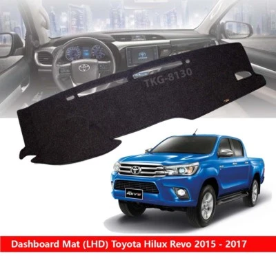 (LHD) Interior Dashboard Dash Mat Cover For Toyota Hilux Revo Pickup 2015 - 2017 - Image 1 of 4