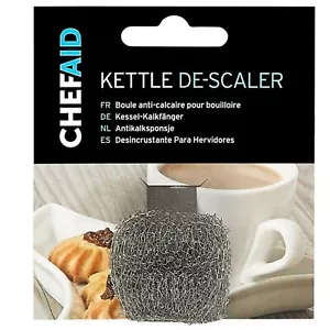 Chef Aid Wasserkocher Entkalker Kugel WIEDERVERWENDBAR Edelstahl Kugel Fell Waage entfernen - Bild 1 von 1