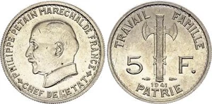 5 Francs - Type Pétain - France 1941 - Picture 1 of 1