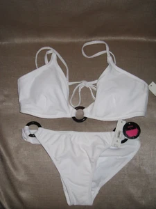 No Boundaries Damen Bikini. Weiß. Unterteil - Gr. M (7-9) Top - Gr. XL 15-17 - Bild 1 von 5