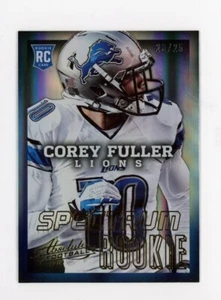 2013 Panini Absolute COREY FULLER Rare GOLD SPECTRUM #/25 Detroit Lions #117 - Picture 1 of 1