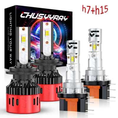 Kit de faros LED 6500K bombillas blancas haz alto/bajo para BMW 228i xDrive 2015-2016 Foto 1 de 4