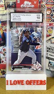 2017 BOWMAN GLEYBER TORRES ROOKIE #BD200 GEM MINT PGA 10 C STORE FOR MORE READ - Picture 1 of 4