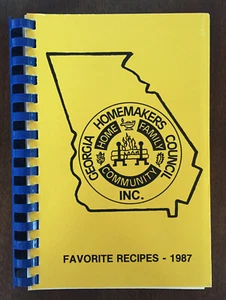 Vintage GEORGIA Homemakers Council, Favorite Recipes, 1987 - Picture 1 of 3