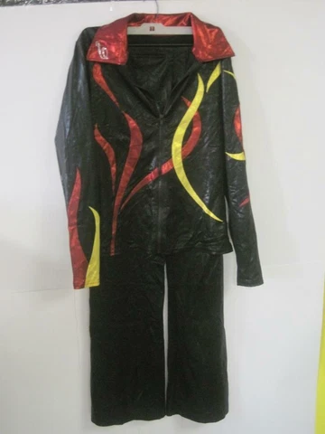 IOWA STATE CYCLONES DANCE TEAM SQUAD OUTFIT AUTHENTIC BLACK JACKET/PANTS MEDIUM Cover