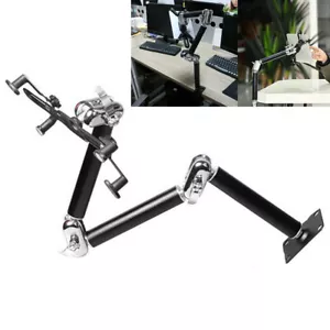 Heavy Duty Multi Adjust Alloy Tablet Stand Clamp Mount for iPad Air Mini 7-12" - Picture 1 of 21