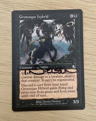 VTG 2002 MTG Grotesque Hybrid Terese Nielsen Magic The Gathering Signed 63/143 - Image 1 of 2