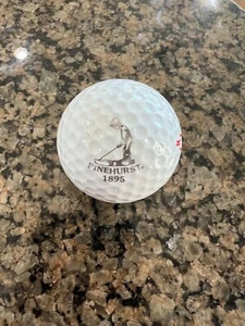 LOGO PELOTA DE GOLF - ORIGINAL PINEHURST 1895 GOLF RESORT - TEXTO PLATEADO - ¡¡DIFERENTE!!️ - Imagen 1 de 2