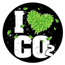 I love CO2 CO² Pflanzennahru Vinyl-Aufkleber Sticker für Auto wetterfest 10cm