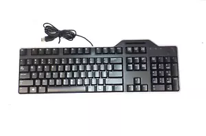 Dell USB Keyboard w/Smart Card Reader Black KB813 34GPR - Picture 1 of 2
