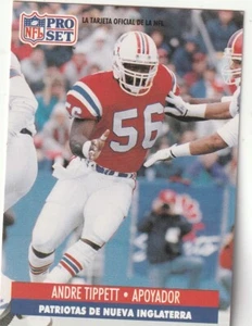 FREE SHIPPING-MINT-1991 Pro Set Spanish Andre Tippett #153 PATRIOTS - Picture 1 of 1