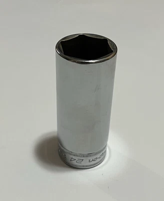 Snap On 3/8 Drive x 24mm Metric 6-Point Deep Chrome Socket  SFSM24  USA  NICE - Image 1 of 4