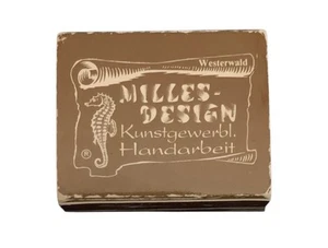 Westerwald Matchbox Milled Design RARE Kunstgewerbl Handarbeit - Bild 1 von 6