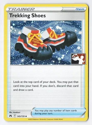 Trekking Shoes 145/159 - Pokemon TCG Prize Pack Series Stamped COSMOS Holo NM - Image 1 of 2
