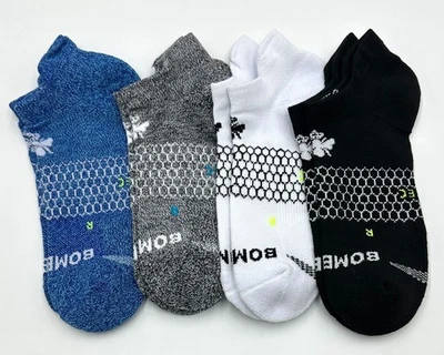 BOMBAS 4 pares de calcetines tobilleros de rendimiento multiusos para hombre talla L 4 colores mezcla Foto 1 de 4