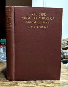 Antique 1931 Ryal Side From Early Days of Salem Mass. Colony 1600s Names Homes - Picture 1 of 11