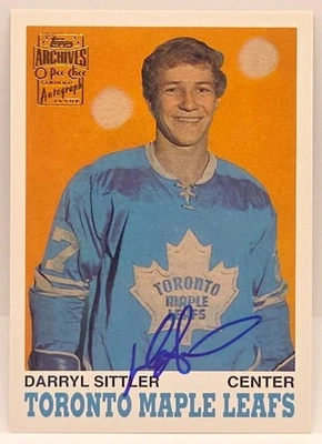 2001-02 Topps/O-Pee-Chee Archives Auto Darryl Sittler #39 Auto HOF - Image 1 of 2