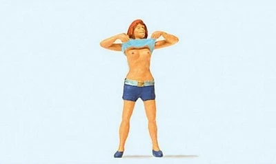 Preiser 28124 HO Scale Pedestrian -- Lady Undressing - Image 1 of 3