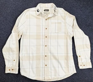 Cakeworthy Star Wars Princess Leia Flannel Shirt Long Sleeve Plaid Size Large  - Picture 1 of 7