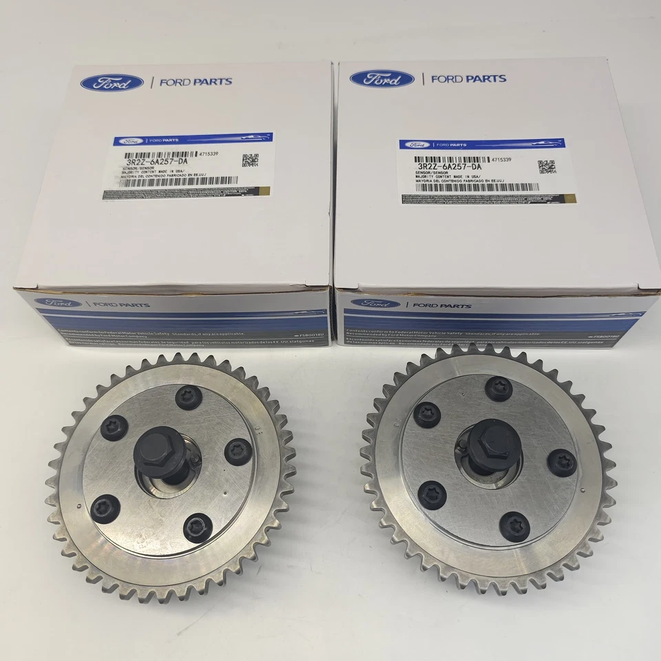 3R2Z6A257DA Pair Timing Camshaft Sprocket Cam Phaser For Ford Expedition F-150 Foto 1 de 4