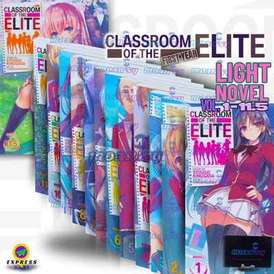 Classroom Of The Elite Vol 1-11 Light Novel English Full Set New Syougo Kinugasa
