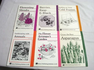 6 Storey Publishing Bulletins Shrubs, Berries, Cold Frames, Arrangers, Annuals - Picture 1 of 1