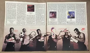 Pubblicità stampa Nike 1990 orig vintage anni 90 retrò moda Bo Jackson Bo Knows campagna - Foto 1 di 1