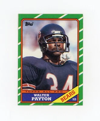 WALTER PAYTON 1986 Topps #11 Chicago Bears HOF 2 - Image 1 of 2