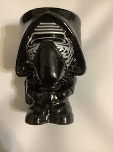 KYLO REN  Star Wars Coffee Mug Full Body Cup Goblet Vase Black 6 Inches - Picture 1 of 5