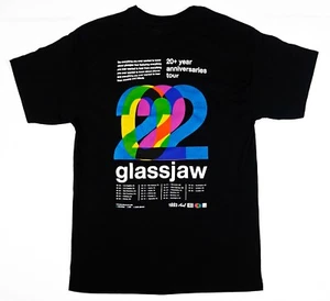 Glassjaw 20+ Anniversaries Tour Official Merch Black T-Shirt Sz L AS* - Picture 1 of 5