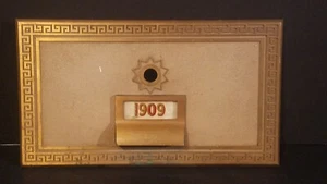 Vintage 1965 ORO MFG CO Brass US Post Office Mail Box Door 6-1/4 x 11" #1909 - Picture 1 of 9