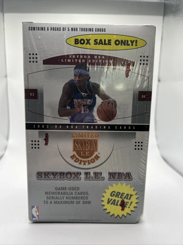 2003-04 NBA Fleer Skybox Limited Edition sealed box- 6 packs-Get A LeBron Rookie - Image 1 of 4