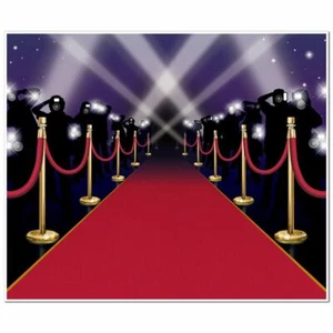 HOLLYWOOD VIP RED CARPET INSTA-MURAL AWARDS NIGHT STYLE PARTY DECORATION - Picture 1 of 1