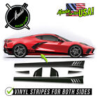 Rocker Panel Side Racing Stripes Decals 2 - FITS 2020 and up Chevy Corvette C8