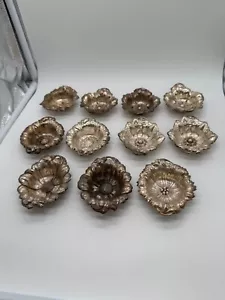 Antique Reed & Barton Sterling Silver Set of 11 Les Cinq Fleurs Nut Dishes - Picture 1 of 23