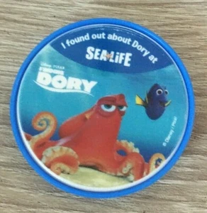 MERLIN DISNEY FINDING DORY SEALIFE AZUL POP INSIGNIA NIÑOS NIÑAS DIVERSIÓN - Imagen 1 de 2