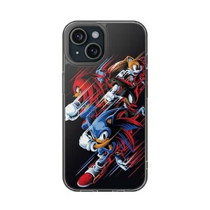 Sonic Clear Case for iPhone 16 15 14 13 12 11 Pro Max, Transparent Phone Cover, - Picture 1 of 5