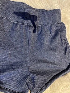 BCG Girls Training Shorts Blue And Silver Medium Size 8-10 - Picture 1 of 4