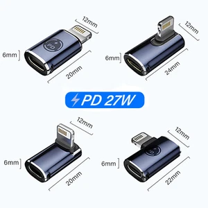 Adaptateur de charge rapide synchronisation de données pour iPad iPhone mâle vers USB Type C femelle PD 27W - Photo 1 sur 14