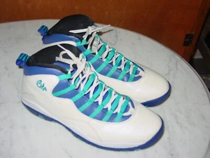 2015 Nike Air Jordan Retro 10 White/Concord/Blue Lagoon/Black Shoes! Size 13 - Picture 1 of 14