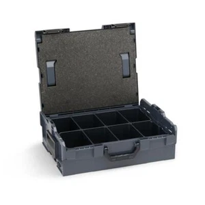 L-Boxx 136 anthrazit Werkzeugkoffer mit Deckelpolster und 8-Fach Mulden Einsatz - Bild 1 von 5
