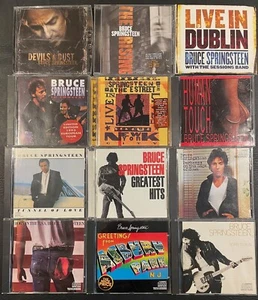 (12) CD LOT BRUCE SPRINGSTEEN-GREATEST HITS-LIVE-TUNNEL-DARKNESS-BORN-RISING - Picture 1 of 1