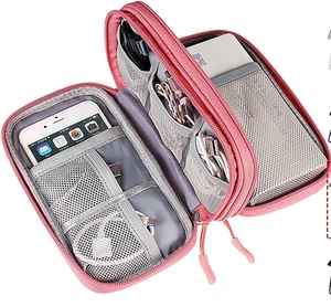 Waterproof Travel USB Cable Organizer Bag for Accessories and Devices - Picture 1 of 8