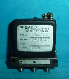 Teledyne Microwave CS-33S6A RF Coaxial Switch SPDT DC-18GHz 24VDC SMA - Picture 1 of 4